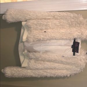 White Furry Puff Jacket